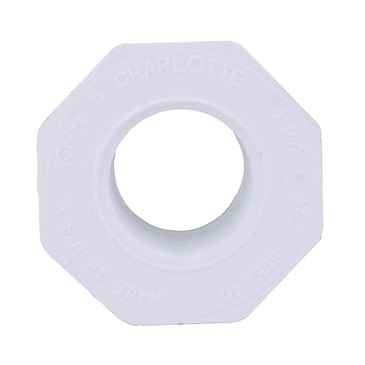Charlotte Pipe - PVC021080950 - Schedule 40 1-1/4 in. Spigot x 3/4 in. Dia. FPT PVC Reducing Bushing