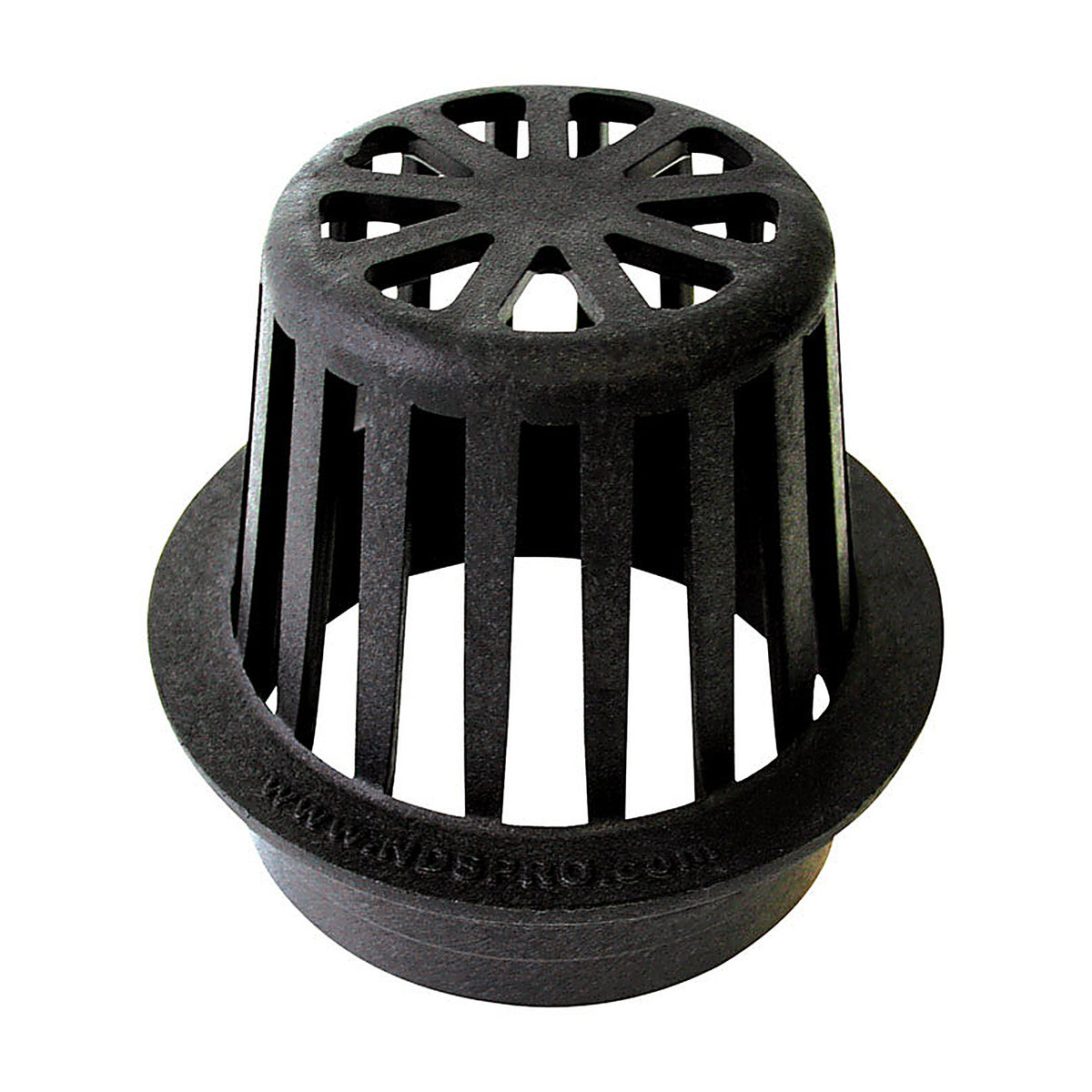NDS - 78 - 4 in. Black Round Polyolefin Atrium Grate