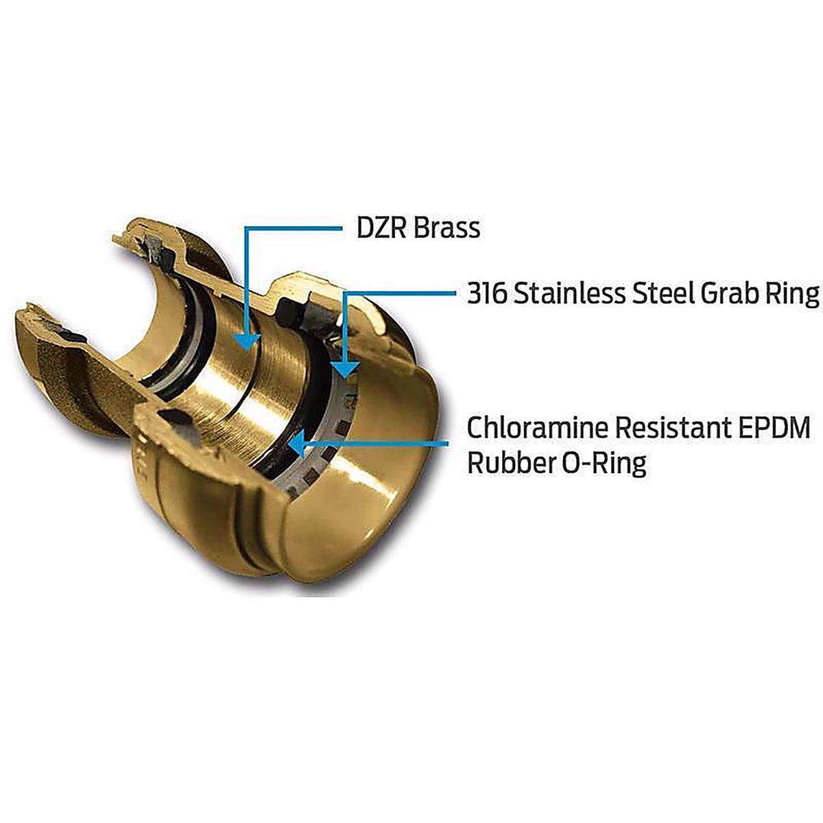 SharkBite - 24735LF - 1/2 in. Brass Push Fit Ball Valve