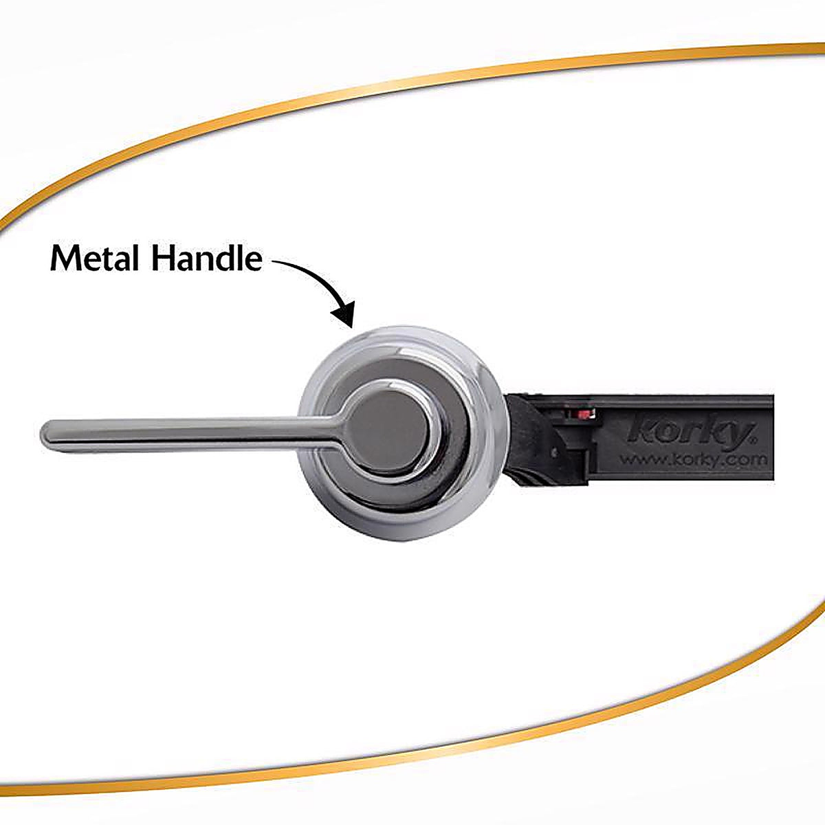Korky - 6050BP - StrongARM Classic Style, Chrome Tank Lever