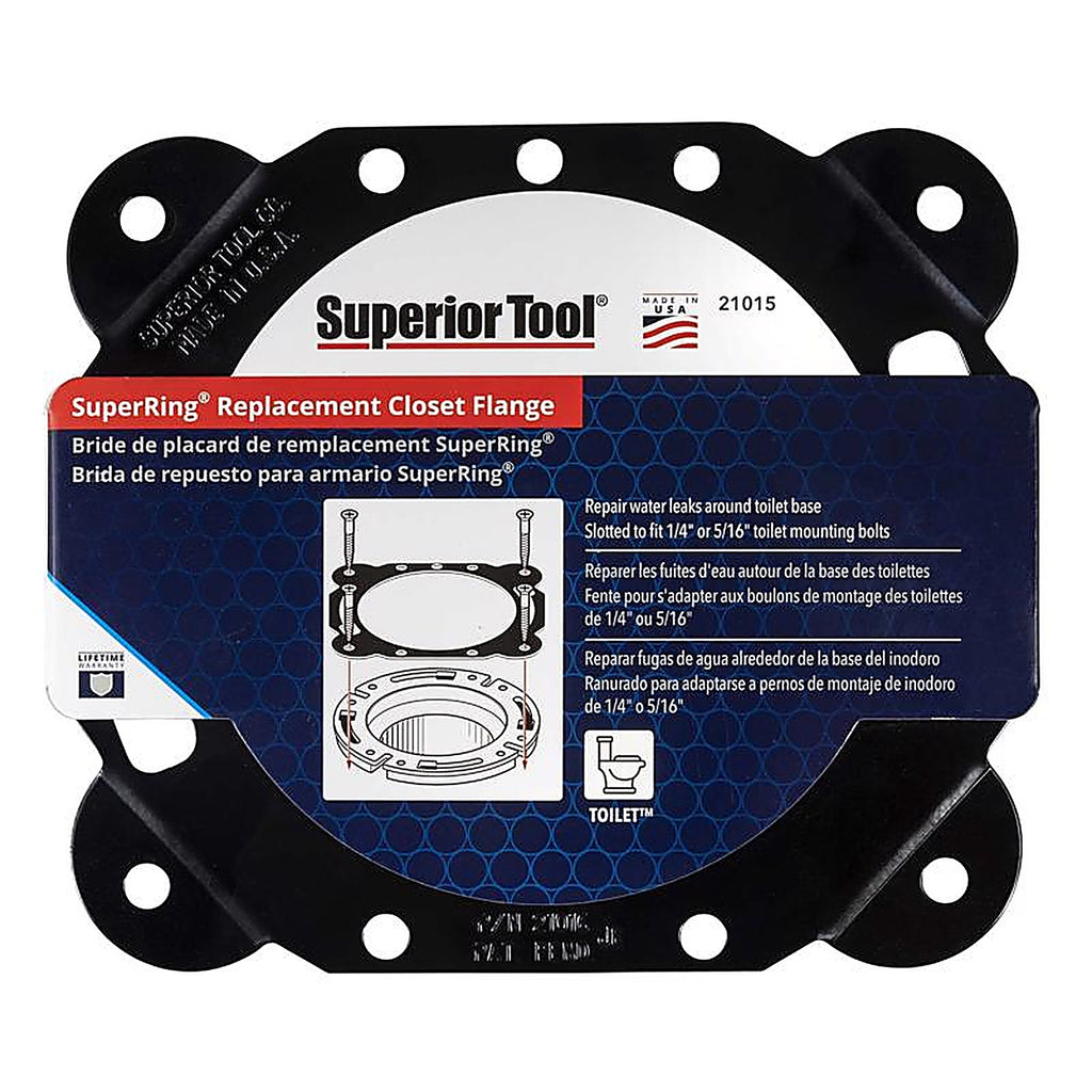 Superior Tool - 21015 - SuperRing Coated Steel Closet Flange