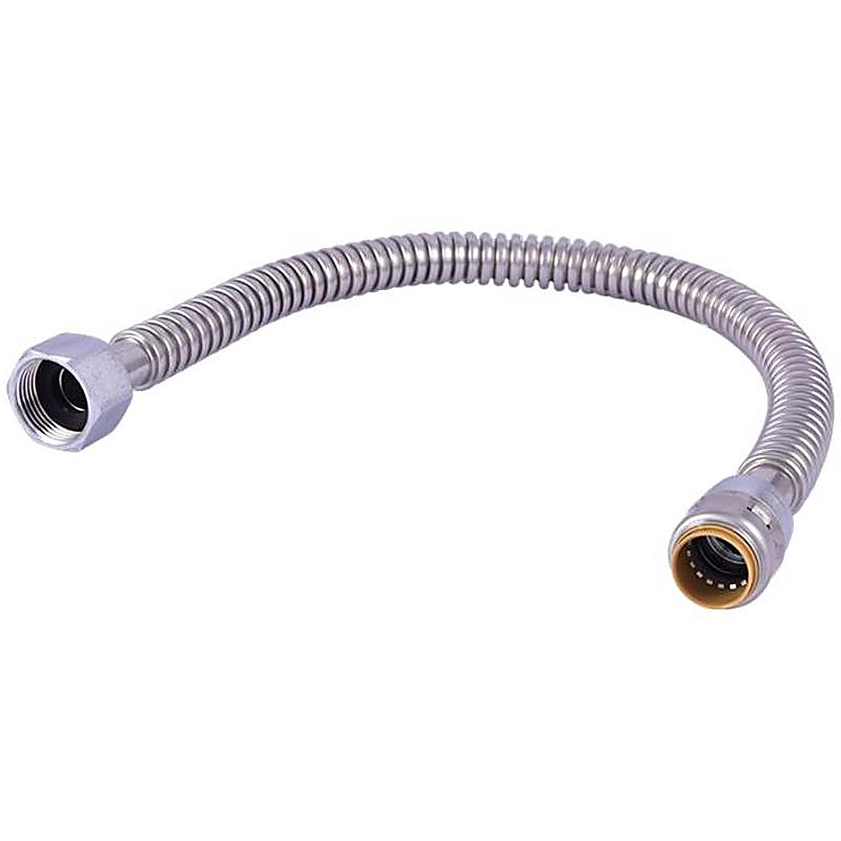 SharkBite - URSS3088FX18 - 3/4 in. Push Fit X 3/4 in. D FIP 18 in. Stainless Steel Water Heater Supply Connector