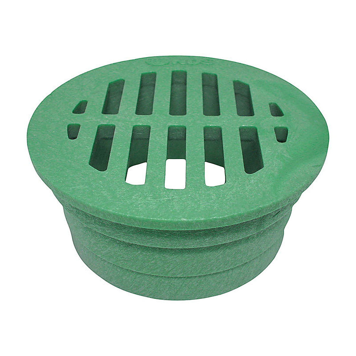NDS - 16 - 3 in. Green Round Polyolefin Drain Grate