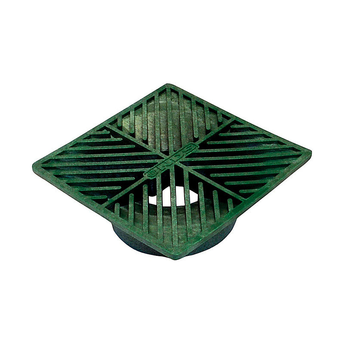 NDS - 5 - 6 in. Green Square Polyethylene Drain Grate