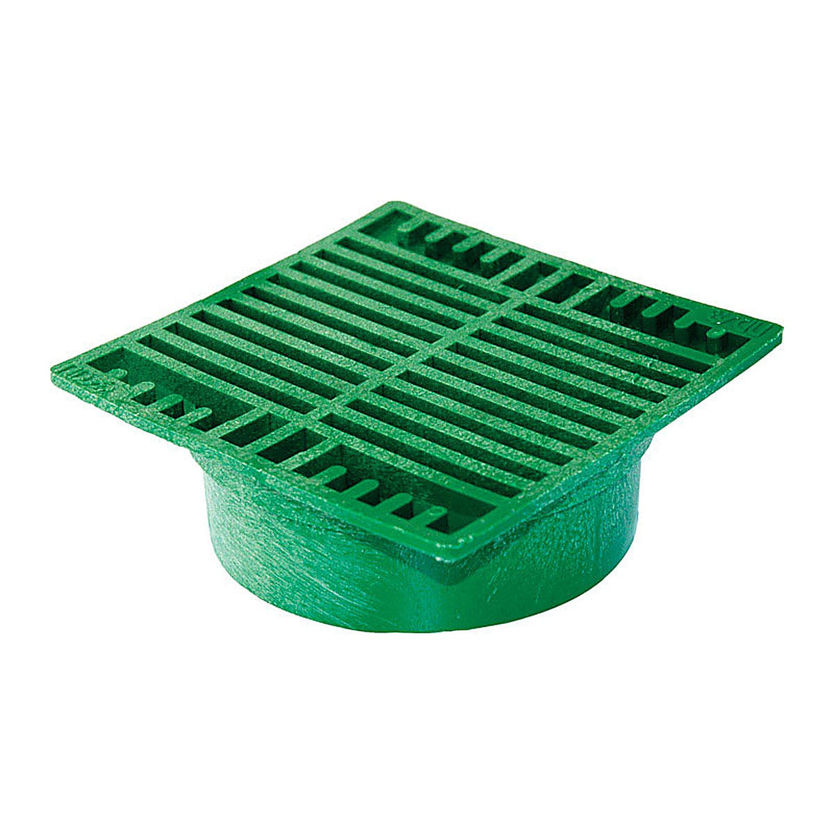 NDS - 772 - 7 in. Green Square Polyolefin Drain Grate