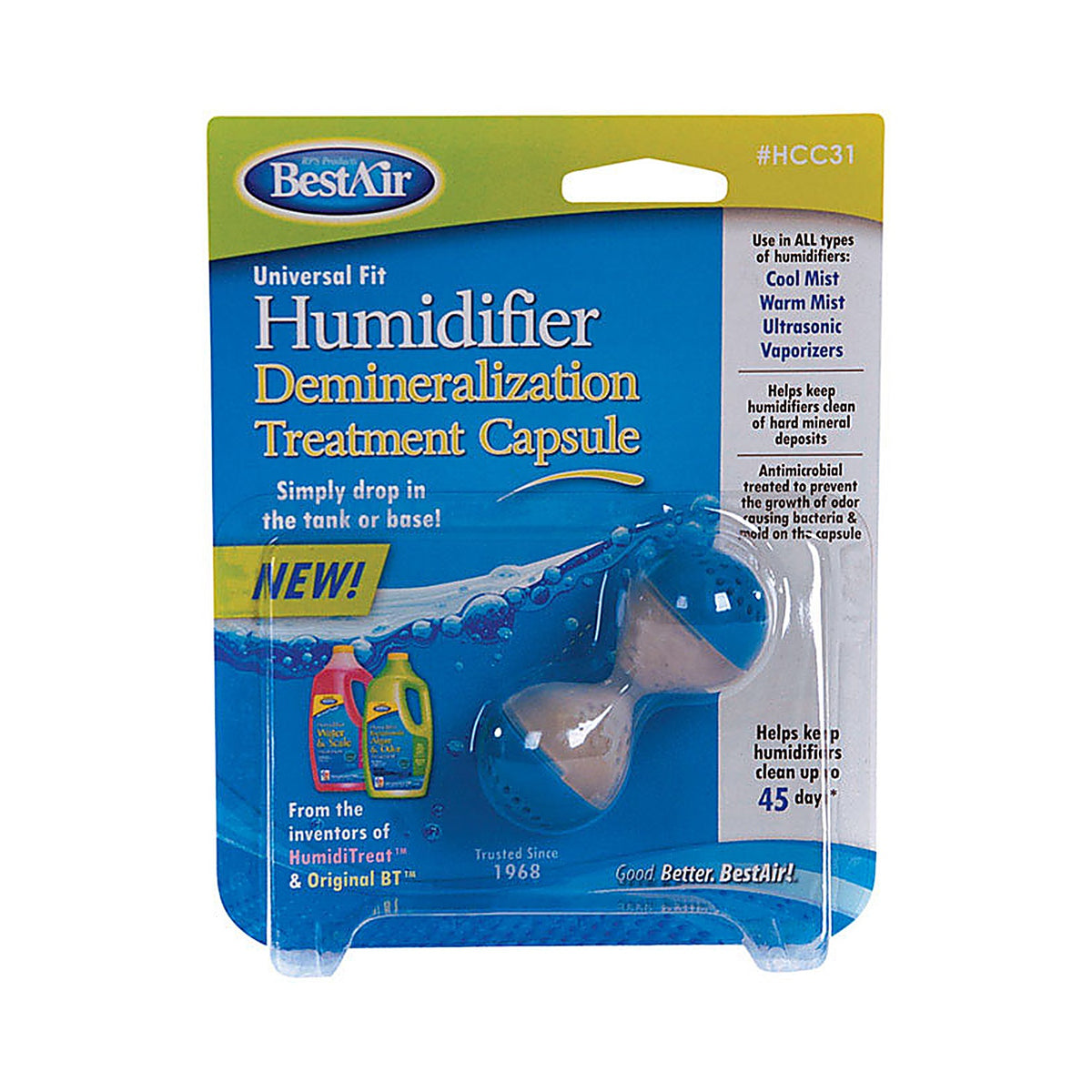 BestAir - HCC31-PDQ-4 - 1 pk Humidifier Demineralization Treatment