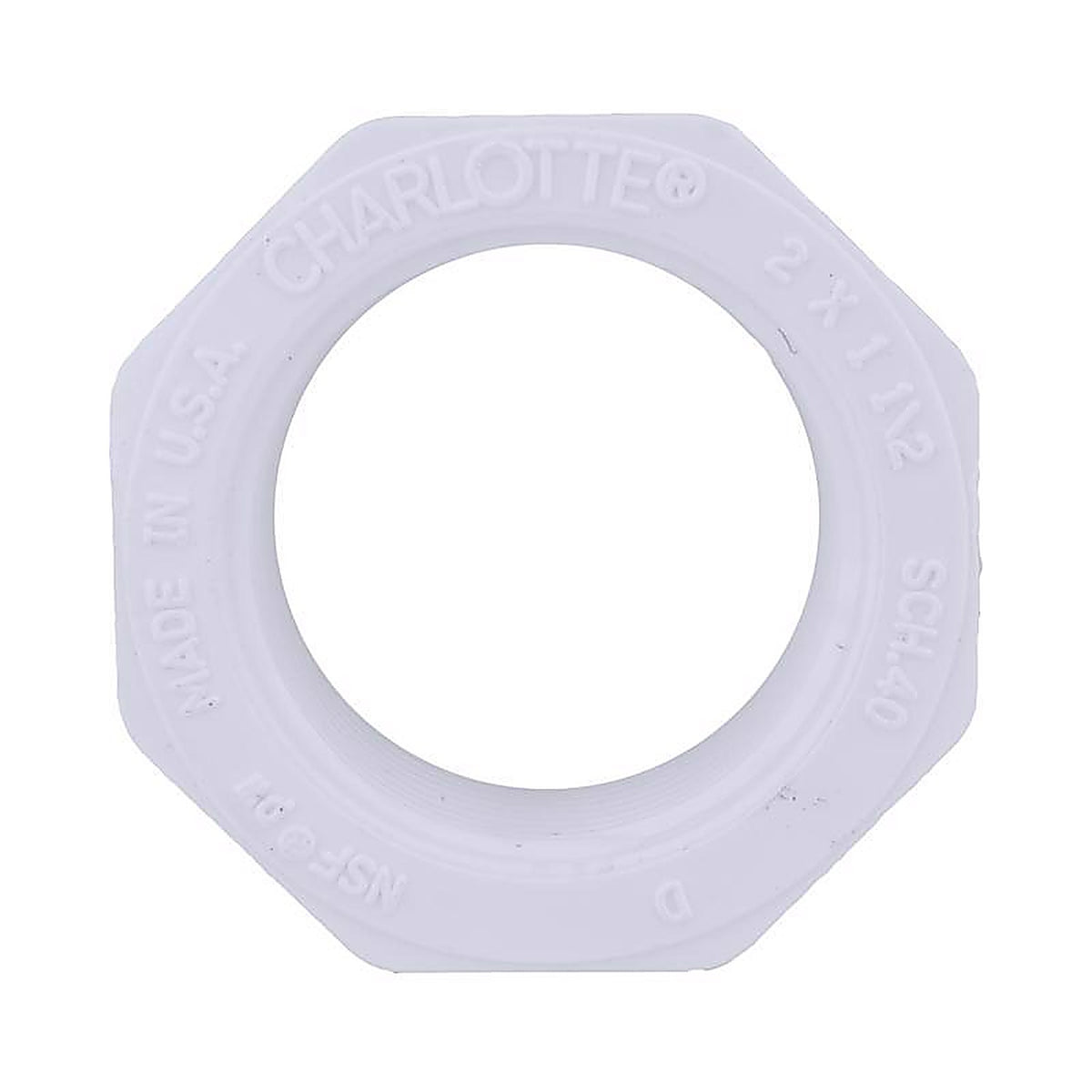 Charlotte Pipe - PVC021083200 - Schedule 40 2 in. Spigot x 1-1/2 in. Dia. FPT PVC Reducing Bushing