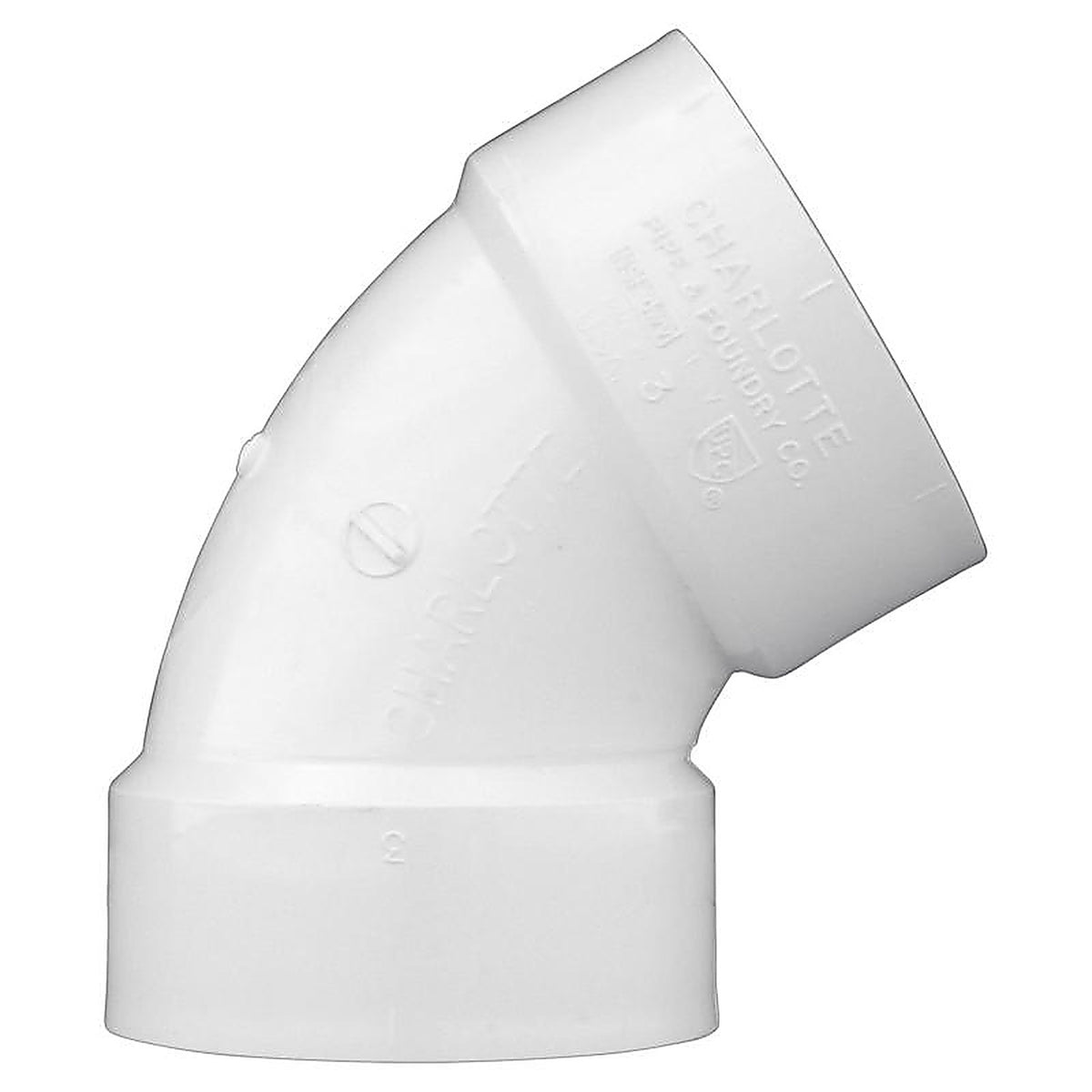 Charlotte Pipe - PVC003191200 - Schedule 40 4 in. Hub x 4 in. Dia. Hub PVC Elbow