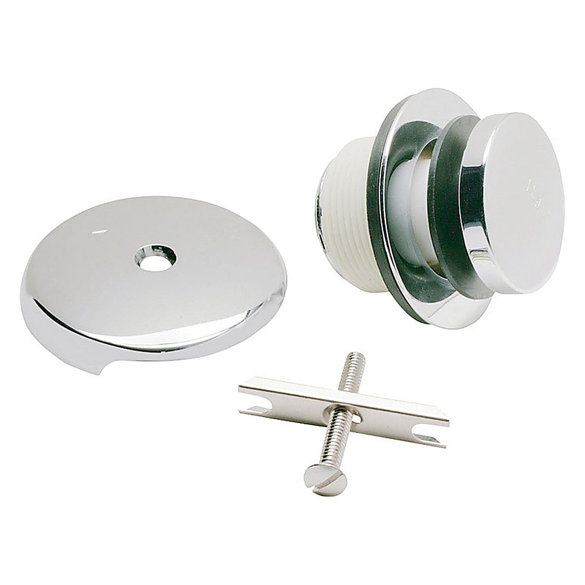 Plumb Pak - PP826-66PC - Foot Lok Stop 1-Handle Polished Chrome Lift N Turn Bath Drain Trim Kit