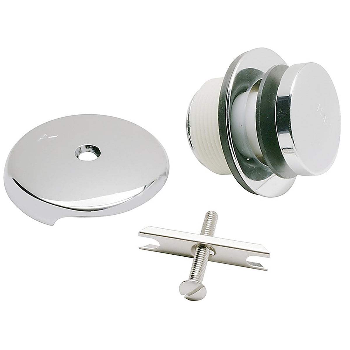 Plumb Pak - PP826-66PC - Foot Lok Stop 1-Handle Polished Chrome Lift N Turn Bath Drain Trim Kit