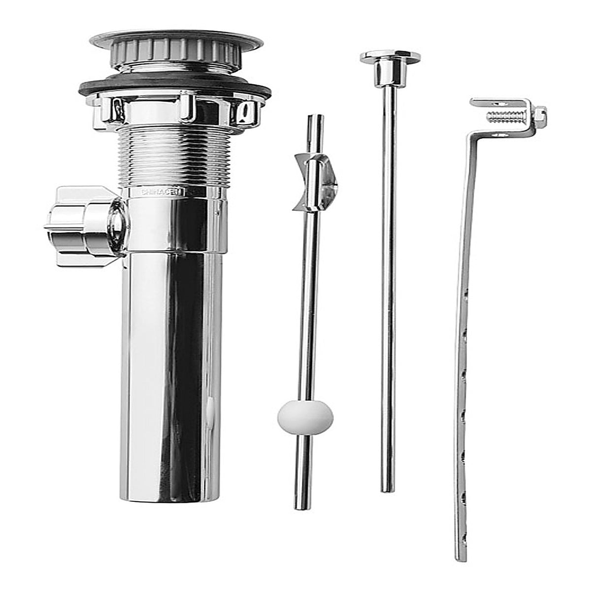 Plumb Pak - PP820-70 - 1-1/4 in. D Brass Plated Plastic Pop-Up Lavatory Drain