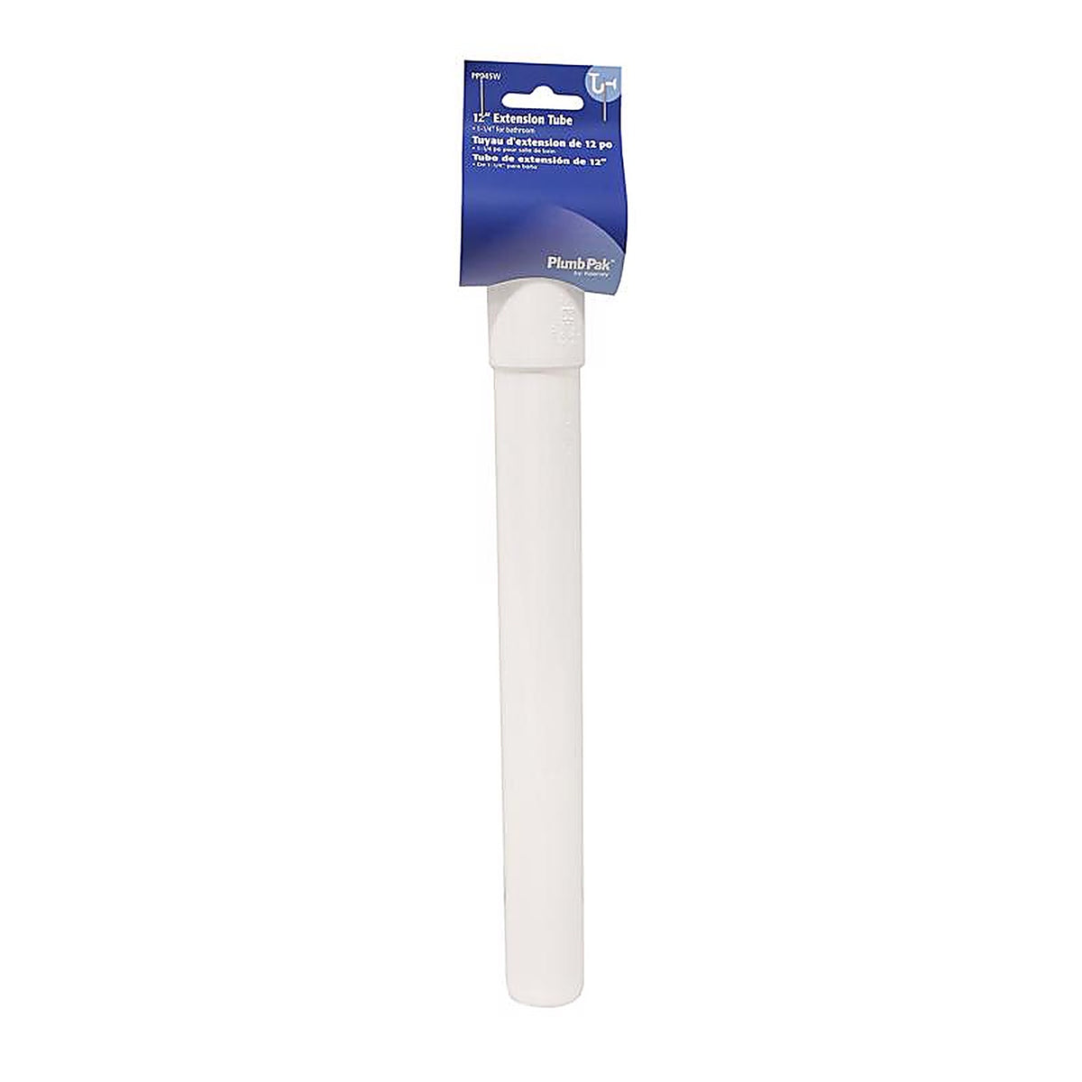 Plumb Pak - PP945W - 1-1/4 in. Dia. x 12 in. L Plastic Extension Tube