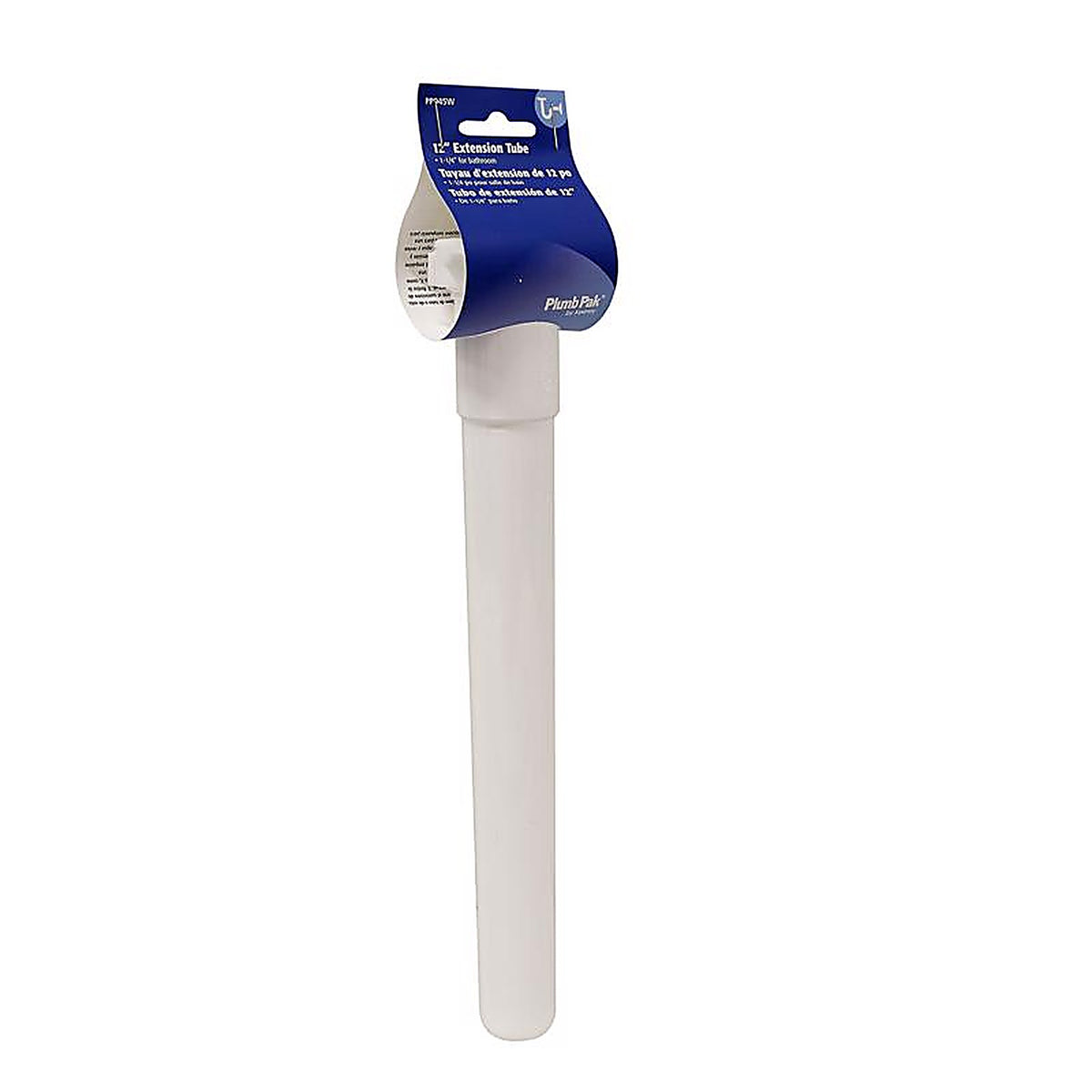Plumb Pak - PP945W - 1-1/4 in. Dia. x 12 in. L Plastic Extension Tube