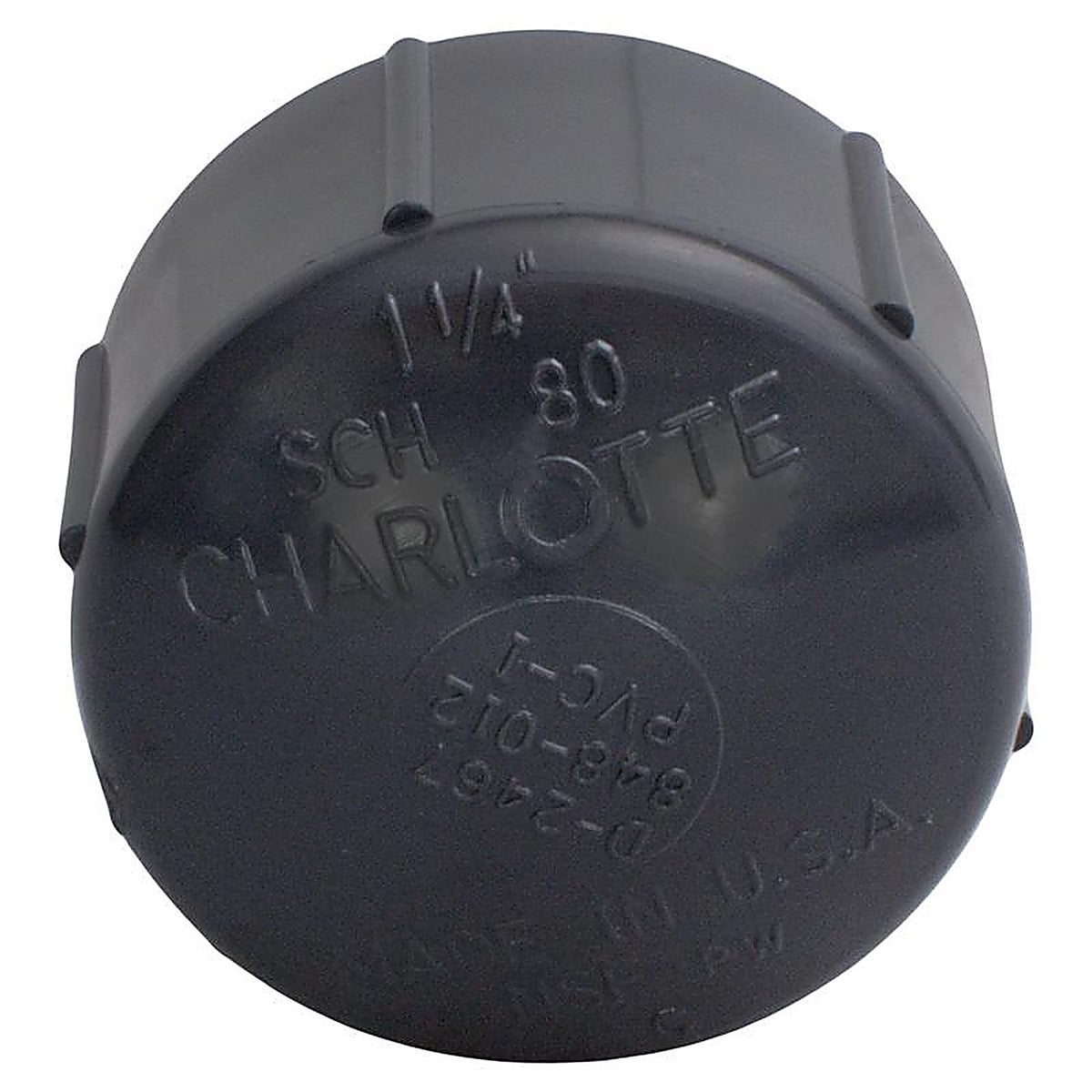 Charlotte Pipe - PVC081171400 - Schedule 80 1 in. FPT T X 1 in. D MPT PVC Cap