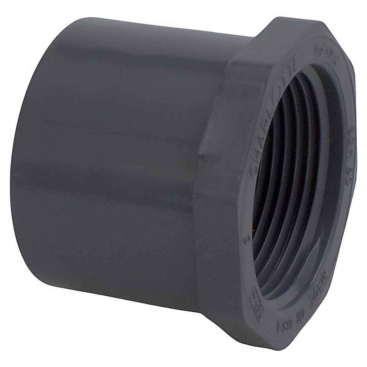 Charlotte Pipe - PVC081083600 - Schedule 80 1-1/2 in. Spigot x 1-1/4 in. Dia. FPT PVC Reducing Bushing