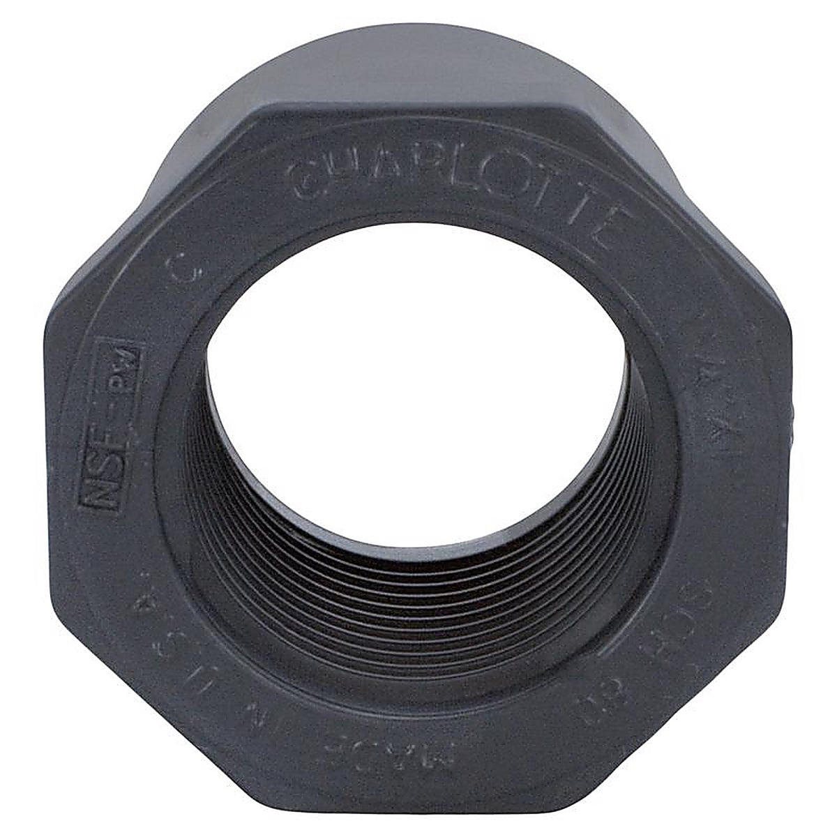 Charlotte Pipe - PVC081082800 - Schedule 80 1-1/4 in. Spigot x 1 in. Dia. FPT PVC Reducing Bushing