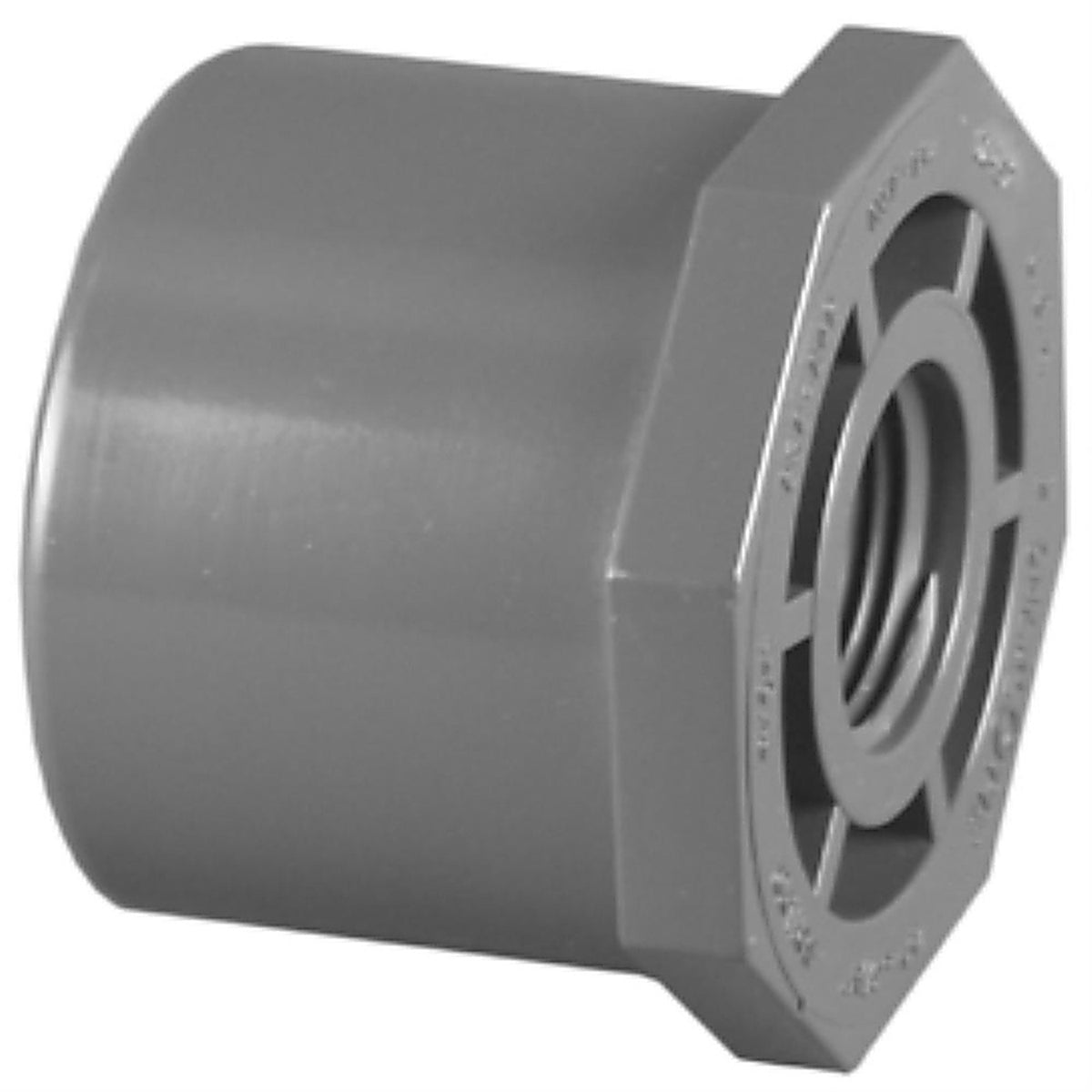 Charlotte Pipe - PVC081084200 - Schedule 80 2 in. Spigot x 1 in. Dia. FPT PVC Reducing Bushing
