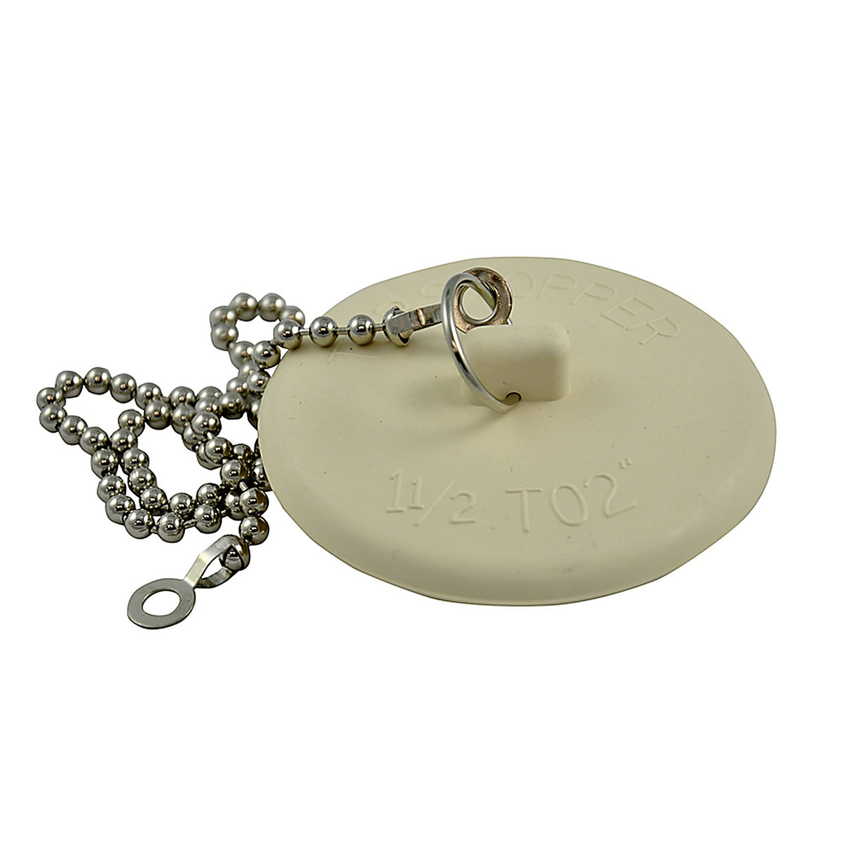 Danco - 9D00080783 - 1-3/8 in. White Rubber Tub Stopper