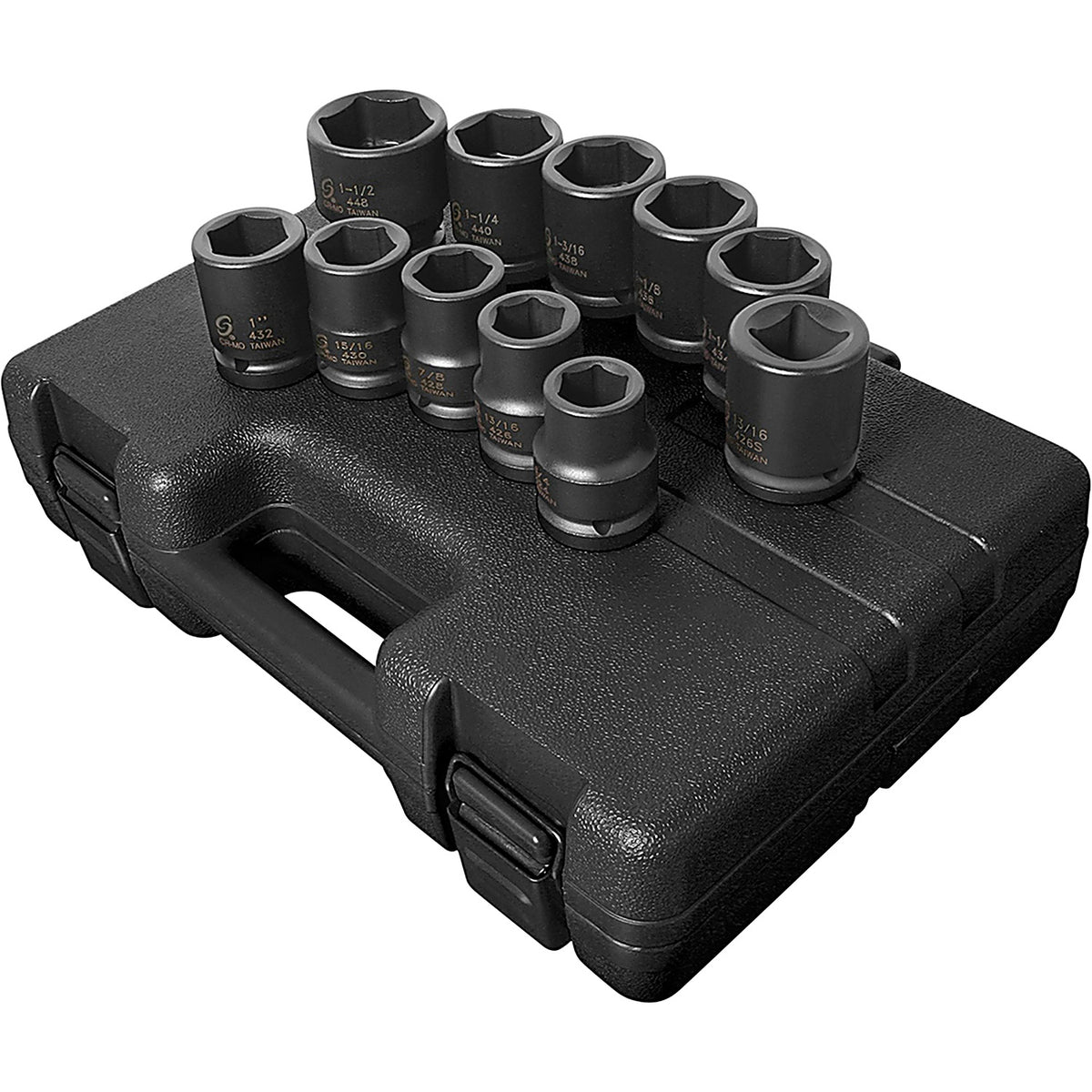 Sunex Tools - 4682 - 3/4 in Drive, SAE Truck Service Impact Socket Set, 11 Pc.