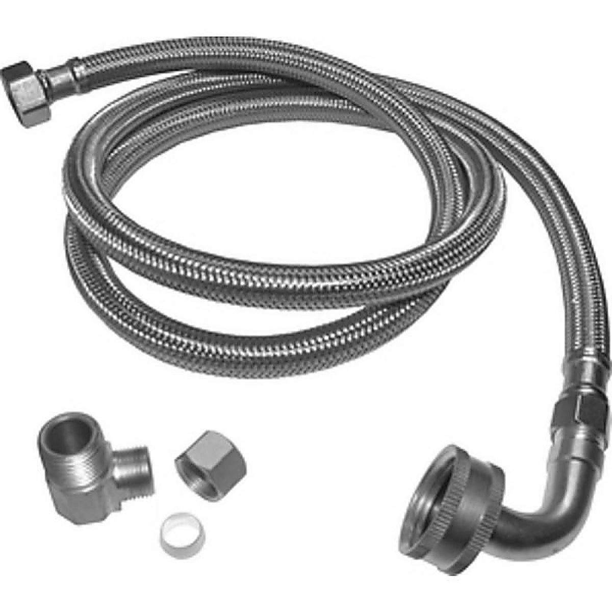 Plumb Pak - PP23834 - 3/8 in. Compression x 3/8 in. Dia. MIP 72 in. Stainless Steel Dishwasher Supply Line