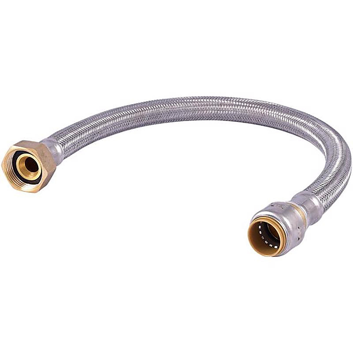 SharkBite - UR3086FX24 - 3/4 in. Push X 1 in. D FIP 24 in. Stainless Steel Water Softener Hose