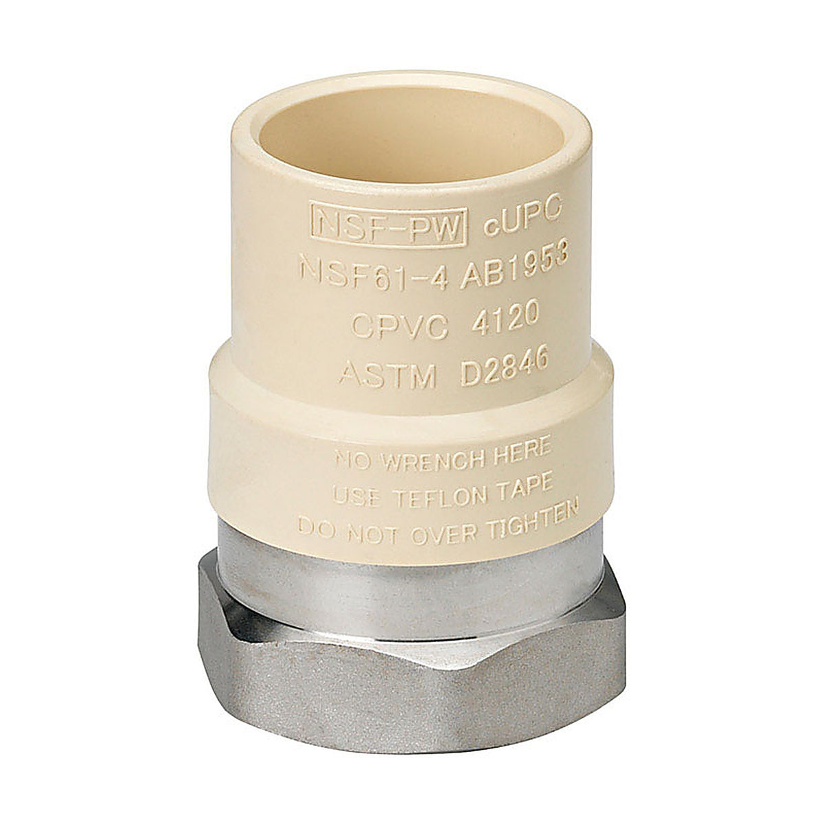 Homewerks - 541-12-12-B - Schedule 40 1/2 in. Slip x 1/2 in. Dia. FPT CPVC Transition Adapter
