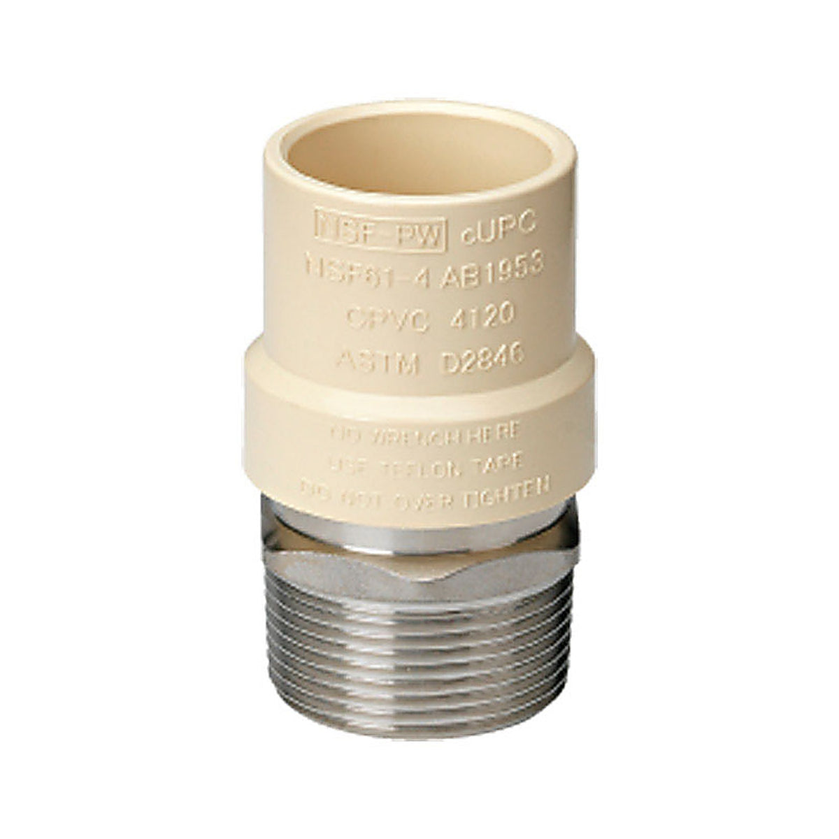 Homewerks - 542-12-12-B - Schedule 40 1/2 in. Slip x 1/2 in. Dia. MPT CPVC Adapter