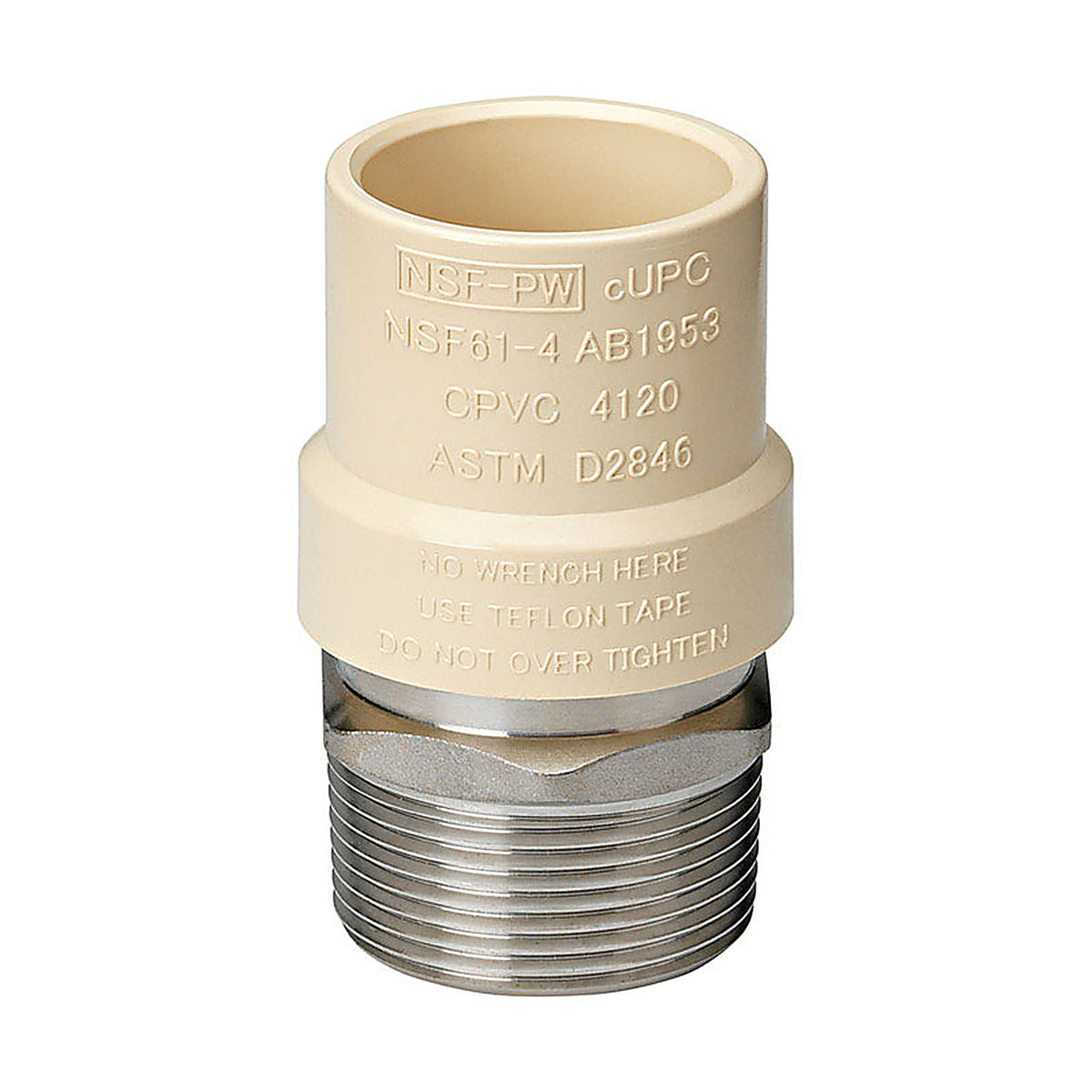 Homewerks - 542-34-34-B - Schedule 40 3/4 in. Slip x 3/4 in. Dia. MPT CPVC Transition Adapter
