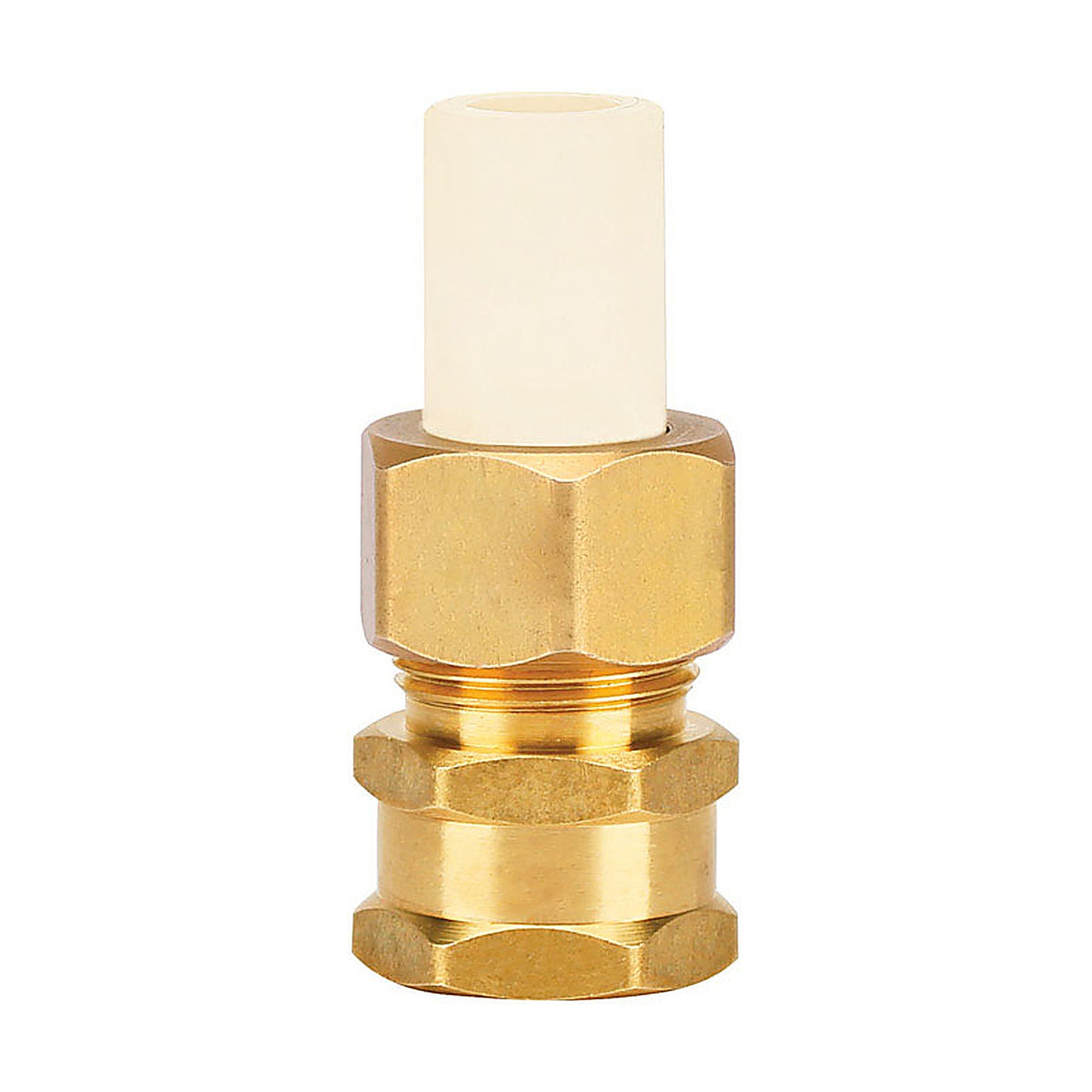 Homewerks - 545-12-12-B - Schedule 40 1/2 in. Compression x 1/2 in. Dia. FPT CPVC/Brass Adapter Coupling