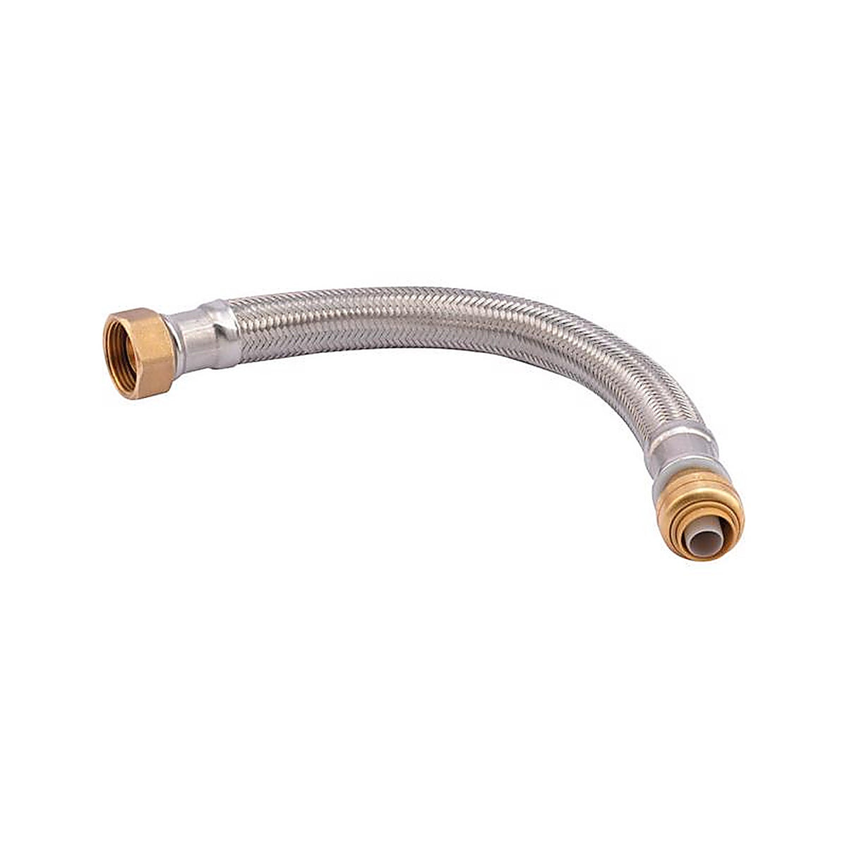 SharkBite - UR3068FX12 - 1/2 in. Push Fit X 3/4 in. D FIP 12 in. Stainless Steel Water Heater Supply Connector