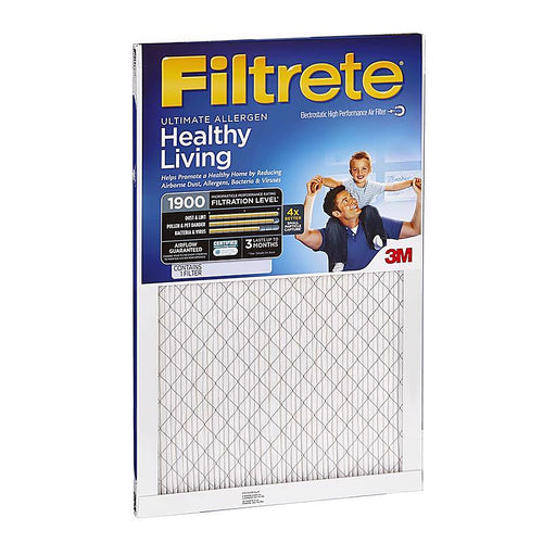 3M - UA12DC-4 - Filtrete 24 in. W X 24 in. H X 1 in. D Fiberglass 13 MERV Pleated Allergen Air Filter 1 pk