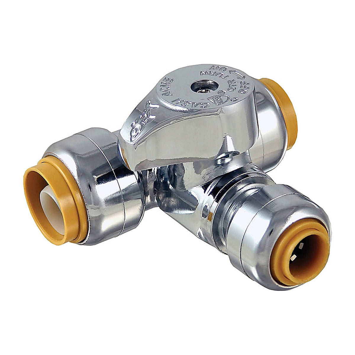SharkBite - 24987A - 1/2 in. PTC X 1/2 in. Brass Tee Stop