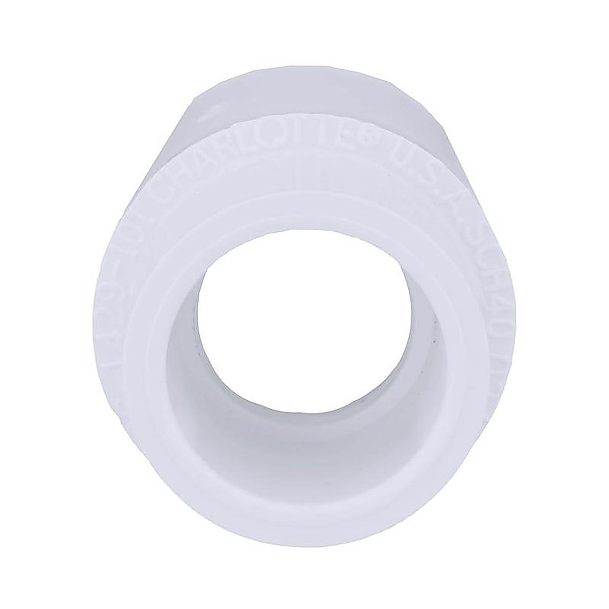 Charlotte Pipe - PVC021003400 - Schedule 40 3/4 in. Slip x 1/2 in. Dia. Slip PVC Coupling