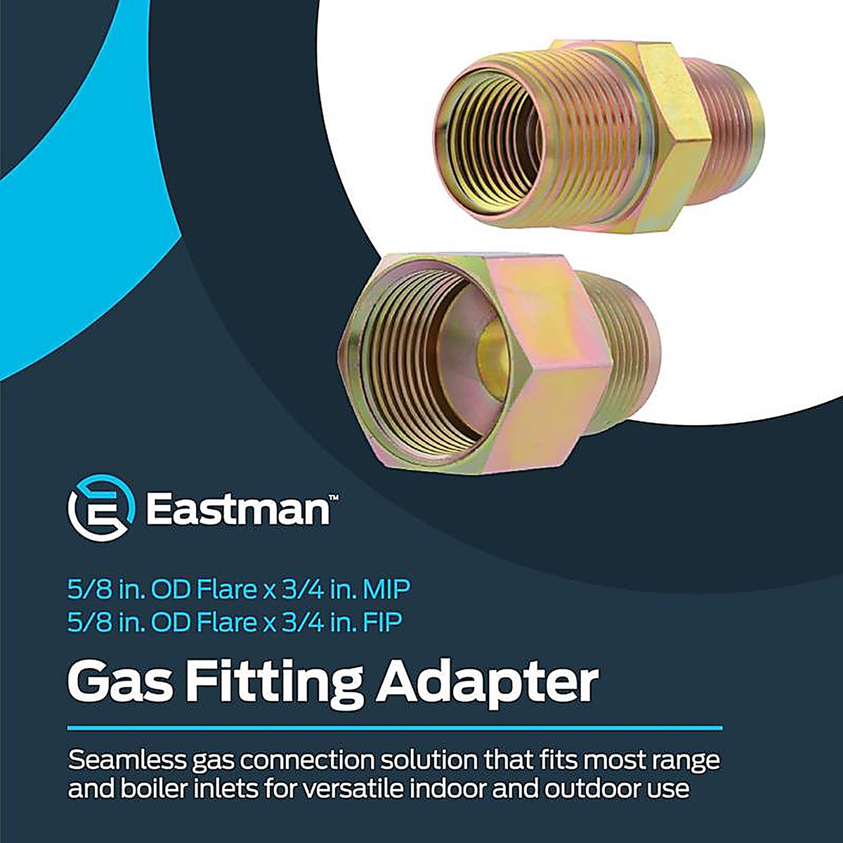 Brasscraft - PSSC-66 - 3/4 in. Female Thread x 5/8 in. Dia. Flare Steel Gas Fitting