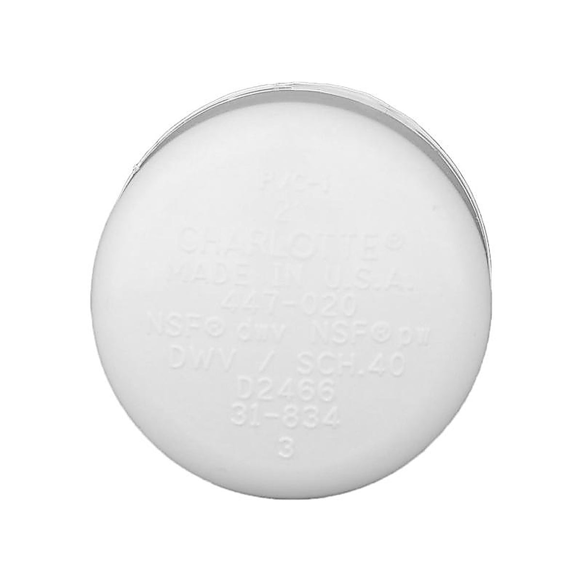 Charlotte Pipe - PVC021161800 - Schedule 40 3 in. Slip x 3 in. Dia. Slip PVC Cap