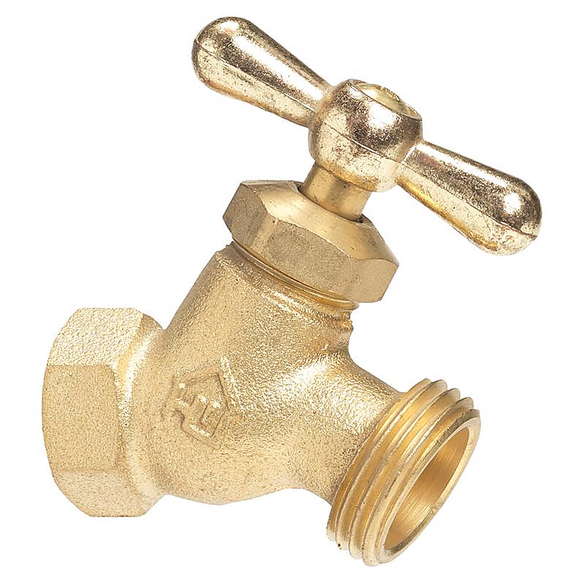 Homewerks - VHNSTDB3 - 1/2 in. FIP X 3/4 in. MHT Brass No-Kink Hose Bibb