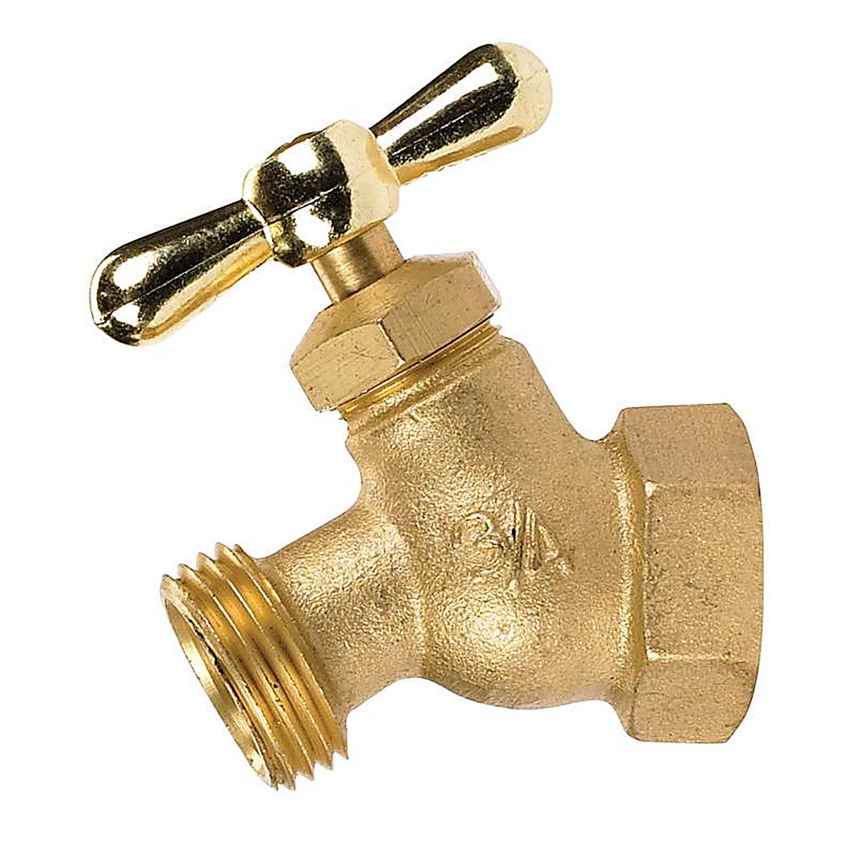 Homewerks - VHNSTDB4 - 3/4 in. FIP X 3/4 in. MHT Brass No-Kink Hose Bibb