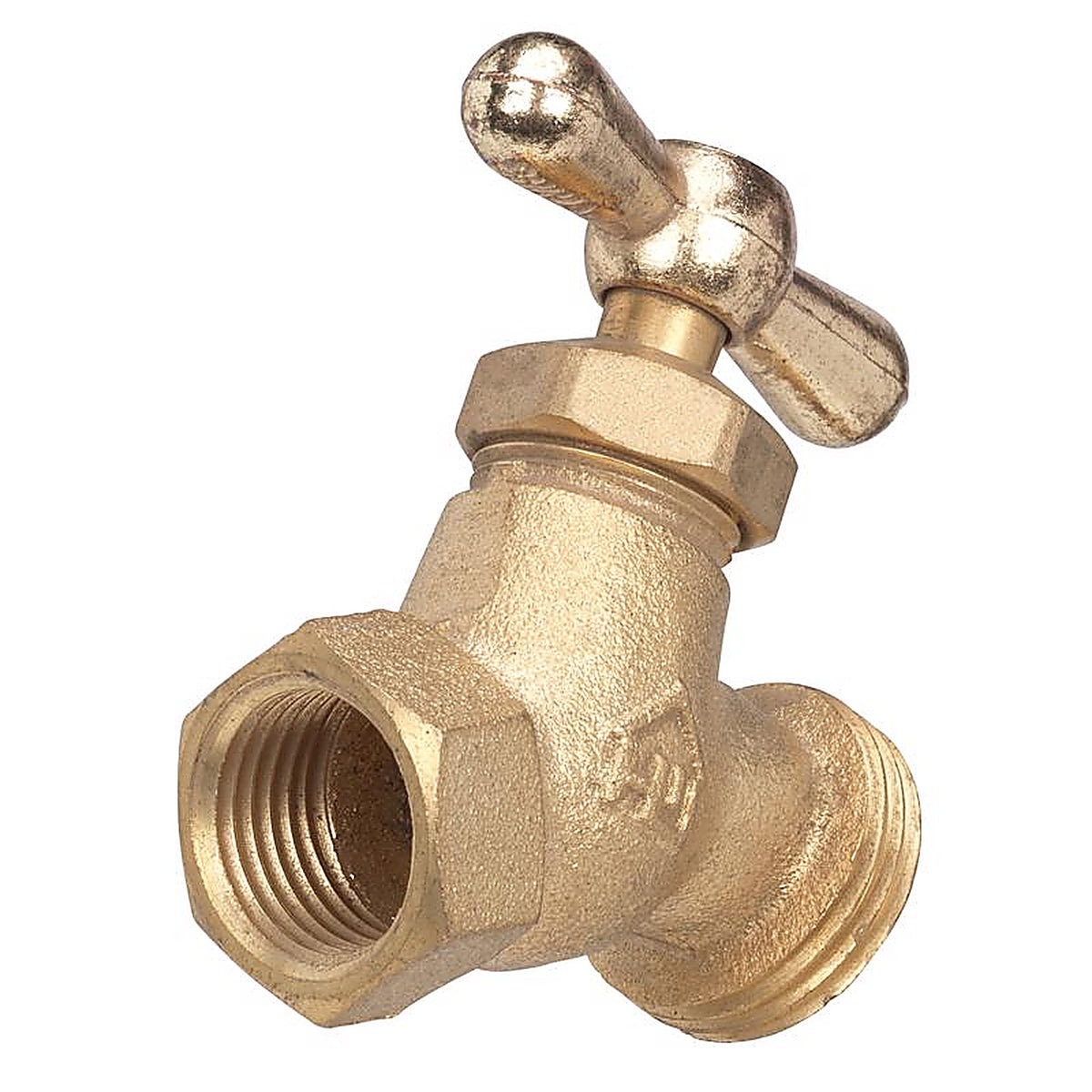 Homewerks - VHNSTDB4 - 3/4 in. FIP X 3/4 in. MHT Brass No-Kink Hose Bibb
