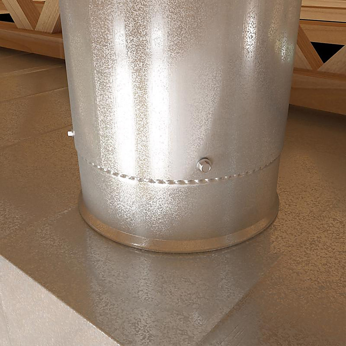 Imperial - GV0839-A - 4 in. Dia. 30 Ga. Galvanized Steel Round Starting Collar
