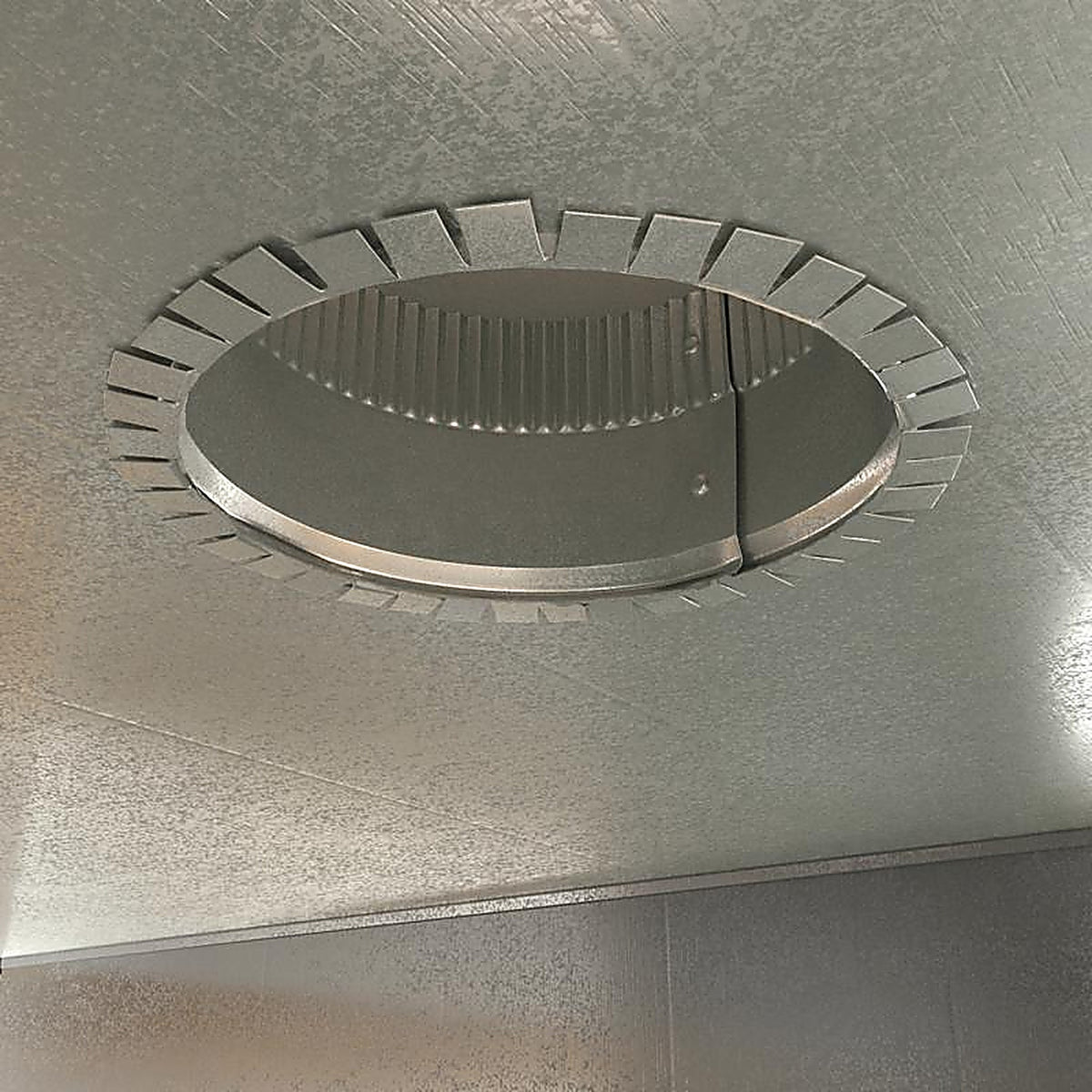 Imperial - GV0839-A - 4 in. Dia. 30 Ga. Galvanized Steel Round Starting Collar