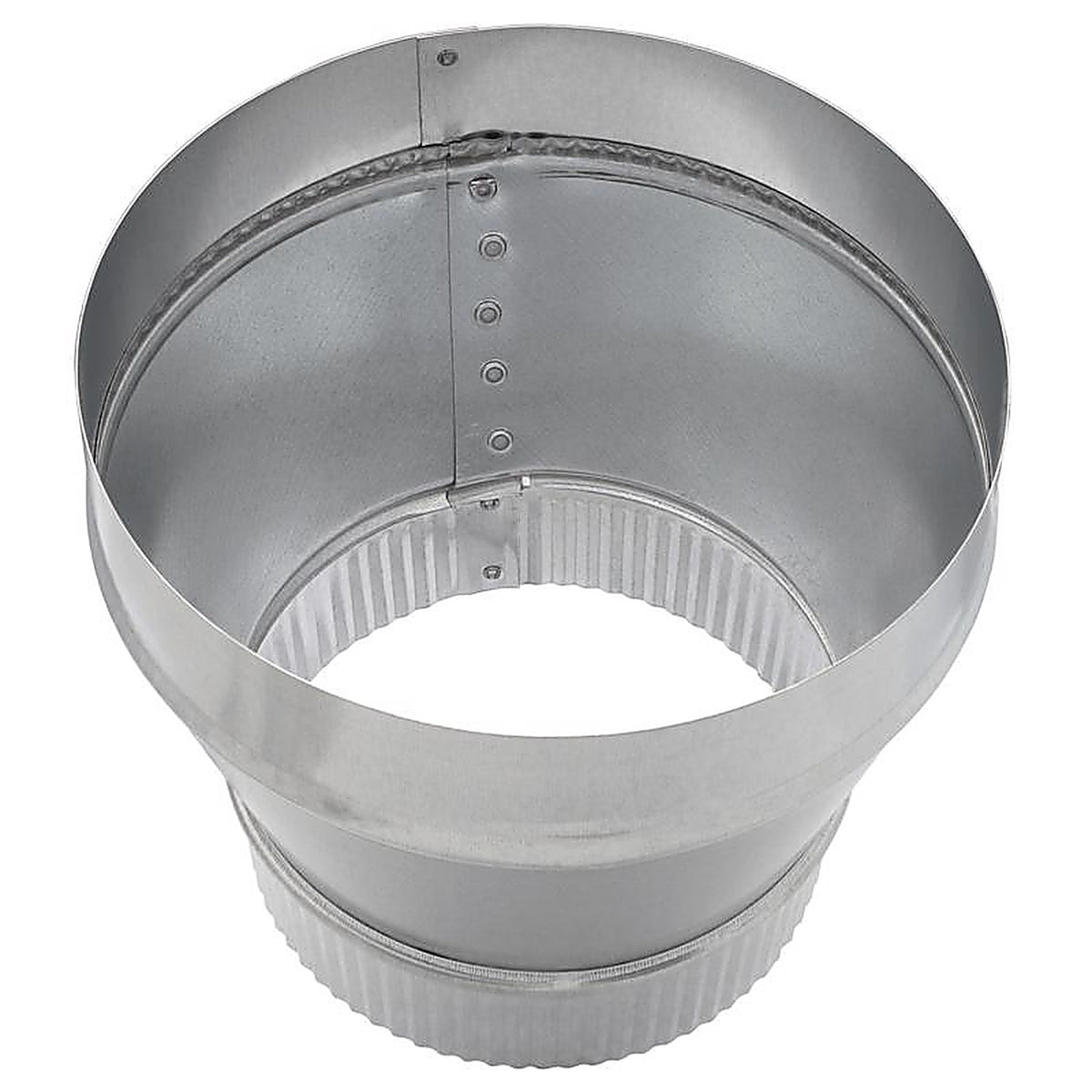 Imperial - GV1351 - 8 in. Dia. x 6 in. Dia. Galvanized Steel Furnace Pipe Reducer