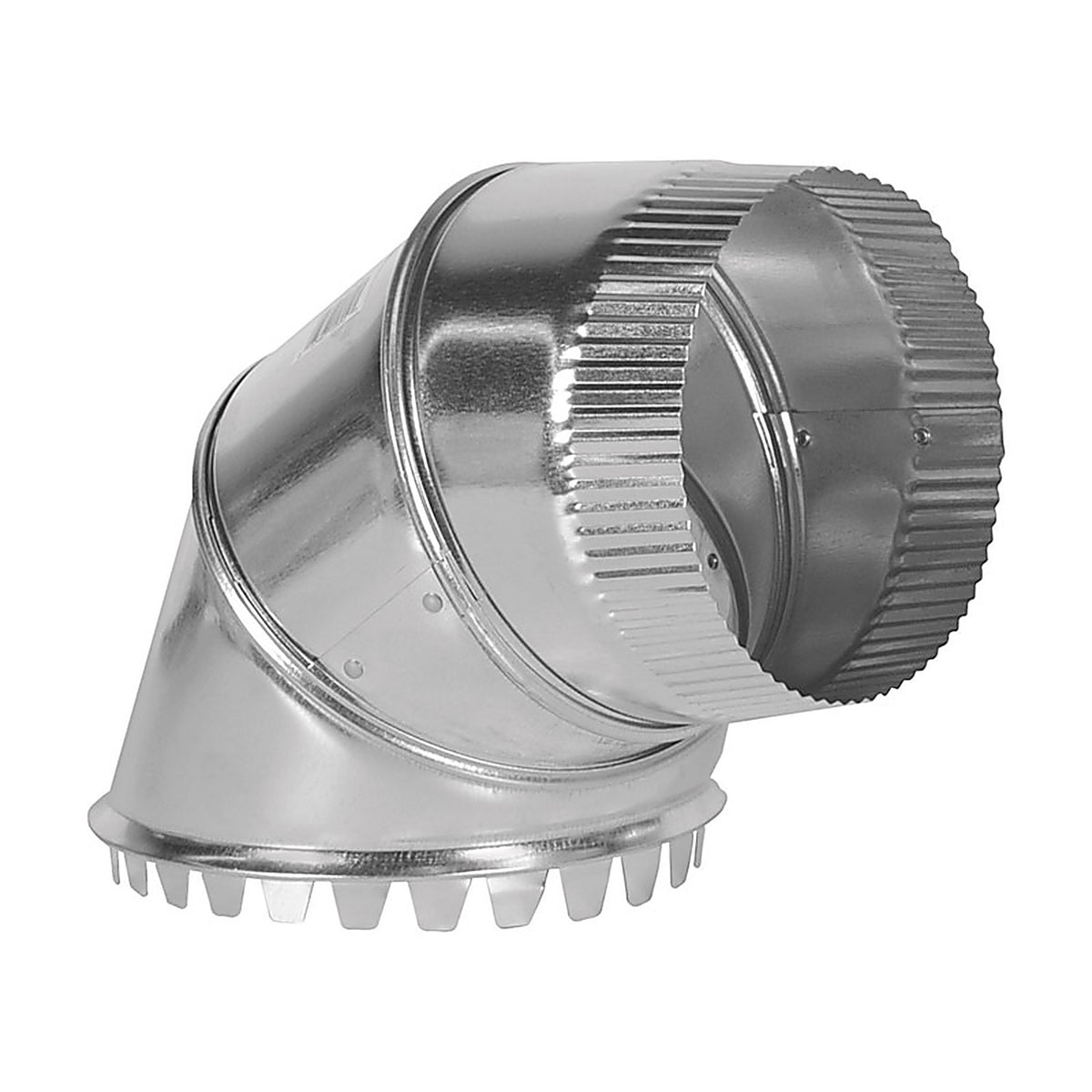 Imperial - GV1427-C - 6 in. D X 6 in. D Adjustable 90 deg Galvanized Steel Top or Side Take-Off