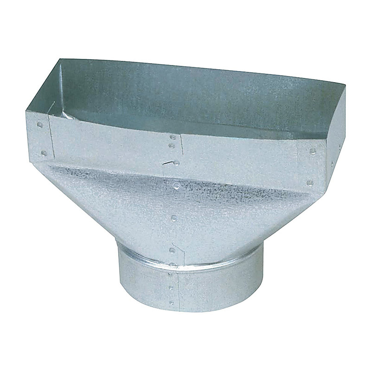 Imperial - GV0702-C - 10 in. H x 6 in. W Silver Galvanized Steel Register Boot