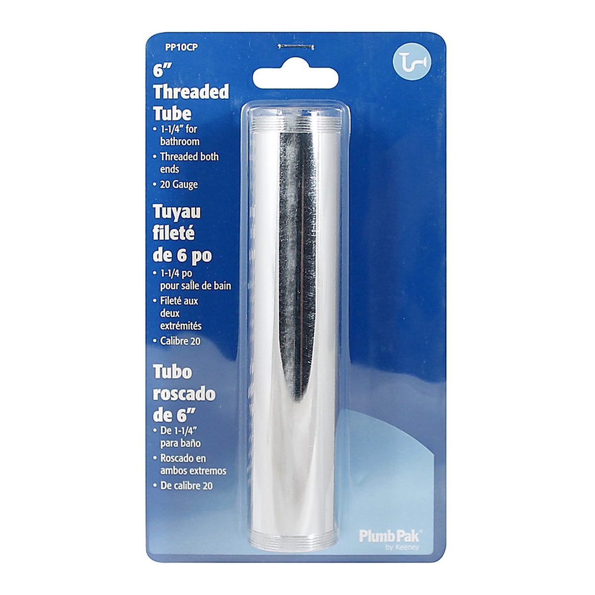 Plumb Pak - PP10CP - 1-1/4 in. D X 6 in. L Brass Extension Tube