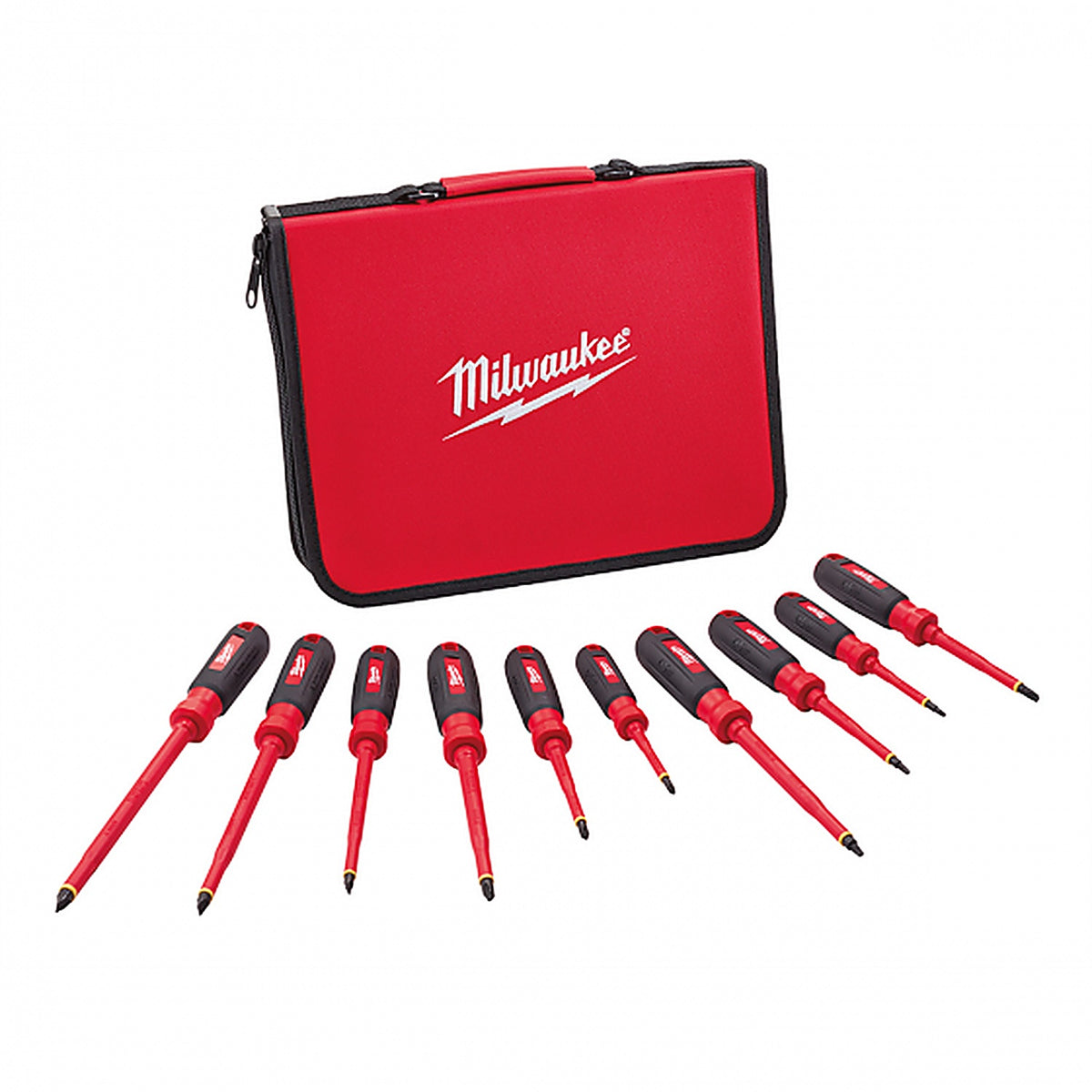 Milwaukee - 48-22-2210 - 10 Piece 1000V Insulated Screwdriver Set W/ Eva Foam Case