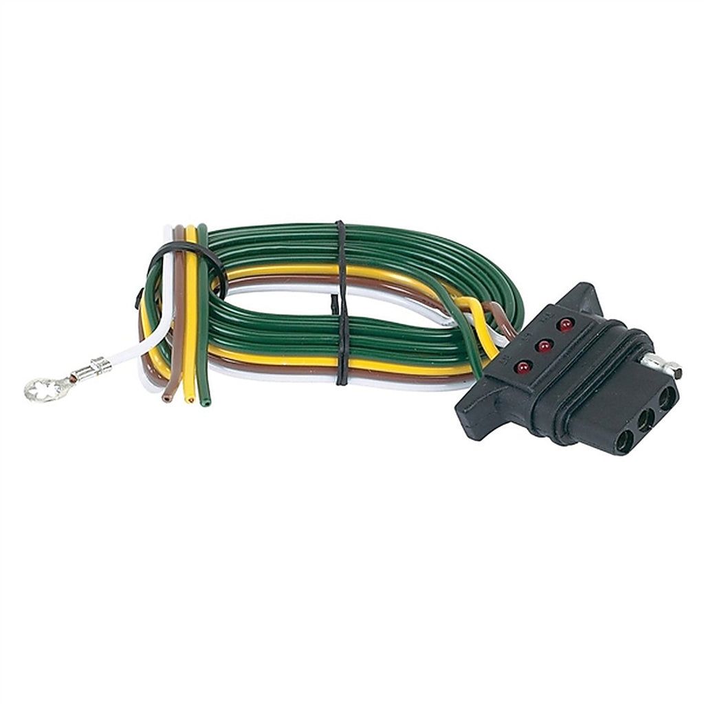 Hopkins - 48055 - LED 4-Flat Vehicle End Connector with Wire
