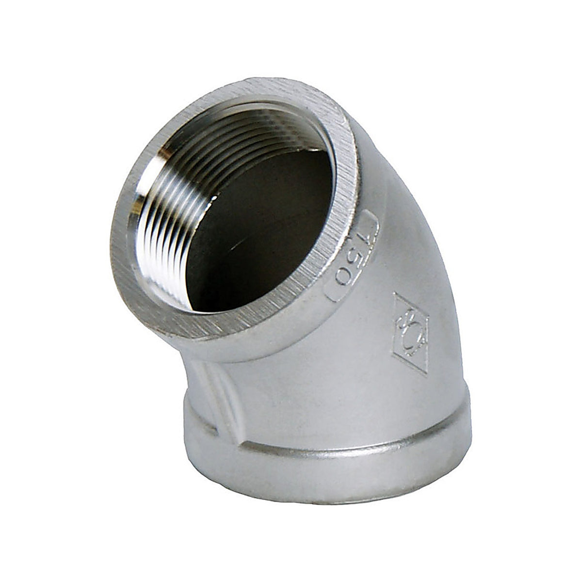 Smith-Cooper - 4638100660 - 1-1/4 in. FPT x 1-1/4 in. Dia. FPT Stainless Steel 45 Degree Elbow