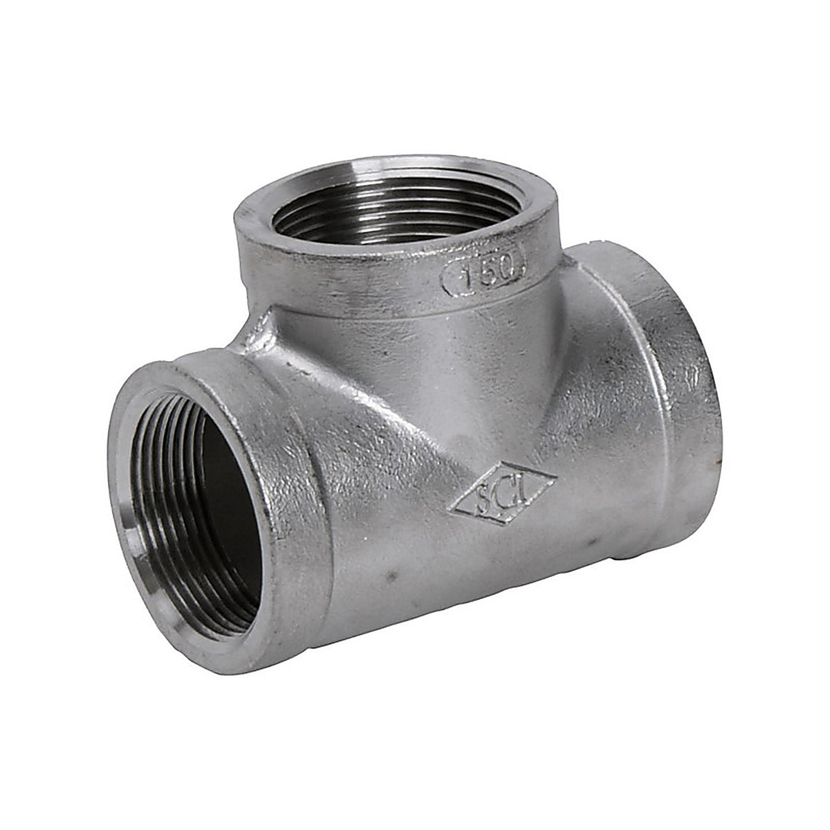 Smith-Cooper - 4638102450 - 1 in. FPT x 1 in. Dia. FPT Stainless Steel Tee