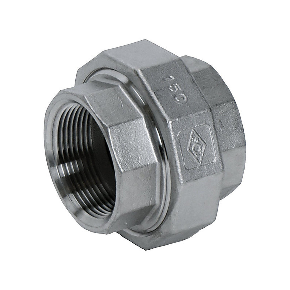 Smith-Cooper - 4638102650 - 1 in. FPT x 1 in. Dia. FPT Stainless Steel Union