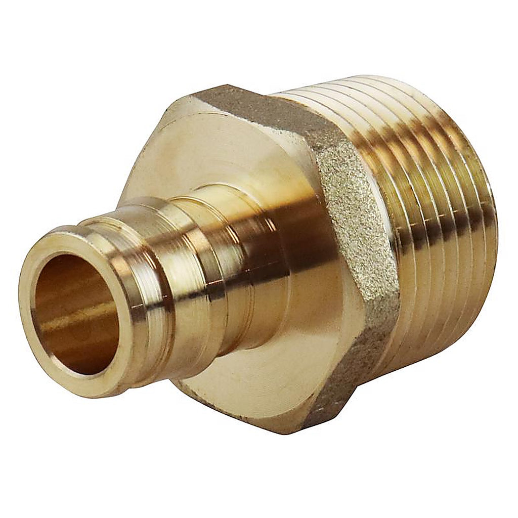 Apollo - EPXMA1234 - Pex A 1/2 in. PEX x 3/4 in. Dia. MPT Brass Male Adapter